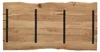 Tischplatte 120 x 80 cm | Akazienholz massiv | Eichefarben Produktbild-Vorschau 6
