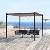 Outsunny Pergola Pavillon mit einstellbarem Stoffdach 3 x 4 Produktbild-Vorschau 2