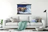 MuchoWow® Textilposter Bär - Fisch - Wasserfall 150x100 cm Produktbild-Vorschau 3