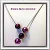 Edelschmiede925 Perlenschmuck modern auf Stahlseil Produktbild-Vorschau 1