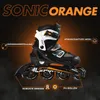Inlineskates Blackwheels Sonic Orange-Schwarz Rollschuhe Produktbild-Vorschau 2