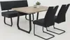 A dining set with a bench and two chairs around a table. Produktbild-Vorschau