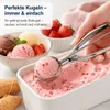 Eisportionierer 2er Set Eislöffel Edelstahl Eis Produktbild-Vorschau 3
