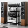 4 Etagen HiFi-Rack AV-Regal Medienregal mit Verstellbaren Produktbild-Vorschau 9