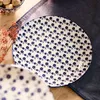 HOMLA NAVIA Talerz obiadowy granatowy w kwiaty 27 cm Podgląd zdjęcia produktu 2