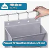 Scaffale sospeso per scarpe, grigio, con 8 scomparti, per Anteprima dell’immagine prodotto 3