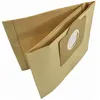 Two brown paper vacuum cleaner bags are shown side by side. Produktbild-Vorschau