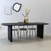 Ovaler Esstisch - Schwarz - 240 cm - Mangoholz - Esstisch Produktbild-Vorschau 6