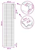 Venezianische Jalousie Weiß 60 x 250 cm 35 mm Produktbild-Vorschau 9