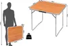 Aluminium Campingtafel - 60 cm x 70 cm x 80 cm - MDF-Blatt Produktbild-Vorschau 3