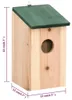 vidaXL Vtáčie búdky 10 ks Jedľový masív 12x12x22 cm Náhľad obrázku produktu 7