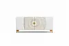 Sunset Sideboard Mangoholz 4 Türen weiß Produktbild-Vorschau 3