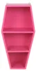 Sargregal Pink – Gothic Wandregal im Coffin Design – Holz Produktbild-Vorschau 3