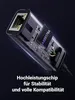 A cutaway view of a USB-C to Ethernet adapter, showing its internal components and highlighting a chip. Voir les images du produit