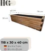 HolzGarden Pflanzkübel Holz Rechteckig 118x30x40 cm Produktbild-Vorschau 3