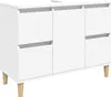 vidaXL Waschbeckenunterschrank Weiß 80x33x60 cm Produktbild-Vorschau 4