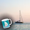 Surferin Kaffeebecher mit Spruch auf dem Segel Produktbild-Vorschau 3
