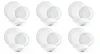 Set di stoviglie Excelsa 18 pezzi in porcellana platino Anteprima dell’immagine prodotto 3