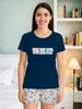 Snoopy Pyjama set voor dames, katoen, mouwloos, met tanktop Productafbeelding-voorbeeld 2