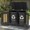 Abri à poubelles avec couvercle rabattable, verrouillable, Voir les images du produit 3
