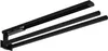 A black towel rack with two arms mounted on a white background. Produktbild-Vorschau