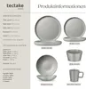 tectake® Una kombinovaný servis pro 6 osob, stohovatelný Náhled obrázku produktu 5
