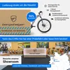 Marketing image for Bergsteiger bicycles, showcasing delivery, assembly, and showroom information. Produktbild-Vorschau