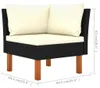 vidaXL 7-tlg. Garten-Lounge-Set Poly Rattan Eukalyptusholz Produktbild-Vorschau 6