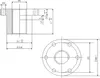 Trapezgewindemutter Flansch EBFM 18x4 rechts Rotguss Produktbild-Vorschau 2