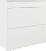 A white, modern chest of drawers with two visible drawers. Produktbild-Vorschau