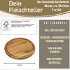 LS-LebenStil XL Fleischteller 30cm Rund Akazie Holz Produktbild-Vorschau 2