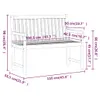 vidaXL Banc de jardin 110 cm bois massif acacia - Bancs de Voir les images du produit 8