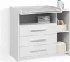 Wickelkommode Livinity Torino Weiß mit Schubladen, Model Produktbild-Vorschau 1
