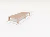Gigapur G56 Massivholz-Bett 80x200 cm – Kiefer Natur Produktbild-Vorschau 6