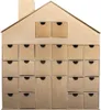 Kartonowy domek do dekoracji kalendarza adwentowego 40 x 36 Podgląd zdjęcia produktu 1