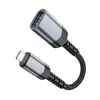 Adaptateur Lightning vers USB A Hoco UA24 noir Voir les images du produit 4