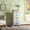 HOMCOM Kommode Schubladenkommode mit 5 Schubladen, Produktbild-Vorschau 4