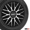Sparco Radkappen 16 Zoll Roma Silber Schwarz 4tlg Produktbild-Vorschau 6