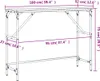 vidaXL Konzolový stolek Sonoma dub 100x32x75 cm výrobek z Náhled obrázku produktu 7