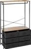 A freestanding wardrobe with a hanging rail and six drawers. Náhled obrázku produktu