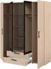Armoire - panneau de particules -Reproduction chêne et noir Voir les images du produit 8