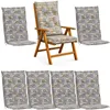 6x Coussin pour chaise de jardin 120x48cm Coussin pour Voir les images du produit 1