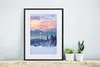 MuchoWow® Gerahmtes Poster Schnee - Himmel - Wald - Winter Produktbild-Vorschau 6