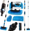 A collage of images showing a telescopic car wash brush and its components. Anteprima dell’immagine prodotto