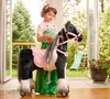 Cheval mécanique Ponnie Domino S avec selle rose Voir les images du produit 3