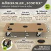 TTL HOME Möbelroller SCOOTER 2er Set 58x30x11cm 250kg Produktbild-Vorschau 2