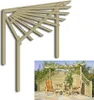 Eckpergola 240 x 240 x 220 cm Pergola aus Holz für Terrasse Produktbild-Vorschau 1