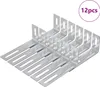 vidaXL Anti-Kipp-Halterung Uni 12 pcs Silber 74,5 x 15 x 32 Produktbild-Vorschau 1