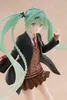 A studio shot of a Hatsune Miku figurine in a preppy school uniform. Podgląd zdjęcia produktu