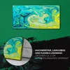 Wandbild Leinwand Bilder Wanduhr Geräuschlos 60x30 Malerei Produktbild-Vorschau 5